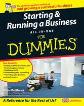 Portada de STARTING AND RUNNING A BUSINESS ALL-IN-ONE FOR DUMMIES