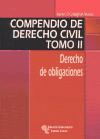 Portada de COMPENDIO DE DERECHO CIVIL. TOMO II: DERECHO DE OBLIGACIONES