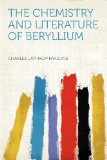 Portada de THE CHEMISTRY AND LITERATURE OF BERYLLIUM