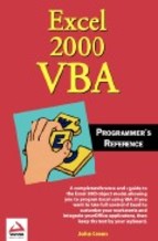 Portada de EXCEL 2000 VBA PROGRAMMER'S REFERENCE