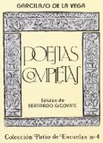 Portada de POESIAS COMPLETAS DE GARCILASO DE LA VEGA