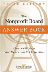 Portada de THE NONPROFIT BOARD ANSWER BOOK