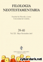 Portada de FILOLOGÍA NEOTESTAMENTARIA VOL. XX - EBOOK