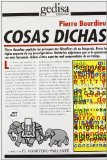 Portada de COSAS DICHAS