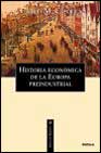 Portada de HISTORIA ECONOMICA DE LA EUROPA PREINDUSTRIAL