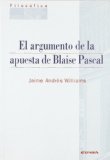 Portada de EL ARGUMENTO DE LA APUESTA DE BLAISE PASCAL