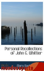 Portada de PERSONAL RECOLLECTIONS OF JOHN G. WHITTIER