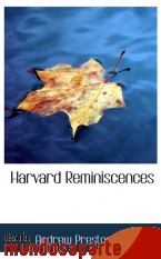 Portada de HARVARD REMINISCENCES