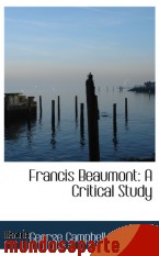 Portada de FRANCIS BEAUMONT: A CRITICAL STUDY