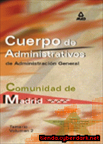 Portada de CUERPO DE ADMINISTRATIVOS DE ADMINISTRACIÓN GENERAL. COMUNIDAD AUTÓNOMA DE MADRID. TEMARIO VOLUMEN II. - EBOOK