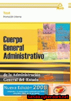 Portada de CUERPO GENERAL ADMINISTRATIVO DE LA ADMINISTRACIÓN DEL ESTADO. TEST. PROMOCIÓN INTERNA - EBOOK
