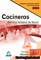 Portada de COCINEROS DEL SERVICIO ANDALUZ DE SALUD. TEMARIO. VOLUMEN I - EBOOK