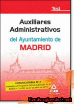 Portada de AUXILIARES ADMINISTRATIVOS DEL AYUNTAMIENTO DE MADRID. TEST - EBOOK