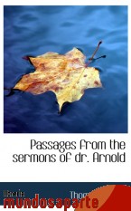 Portada de PASSAGES FROM THE SERMONS OF DR. ARNOLD