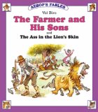 Portada de THE FARMER AND HIS SONS: AND THE ASS IN THE LION'S SKIN (AESOP'S FABLES)