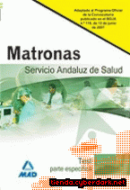 Portada de MATRONAS DEL SERVICIO ANDALUZ DE SALUD. TEST PARTE ESPECÍFICA - EBOOK