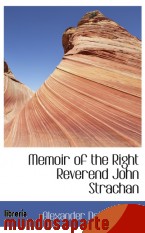 Portada de MEMOIR OF THE RIGHT REVEREND JOHN STRACHAN