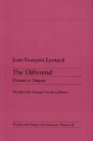 Portada de THE DIFFEREND: PHRASES IN DISPUTE (THEORY & HISTORY OF LITERATURE)