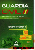 Portada de GUARDIA CIVIL. TEMARIO PARA LA PREPARACIÓN DE OPOSICIÓN. MATERIAS SOCIOCULTURALES Y TÉCNICO-CIENTÍFICAS. VOLUMEN II. - EBOOK