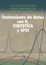 Portada de TRATAMIENTO DE DATOS CON R, STATISTICA Y SPSS