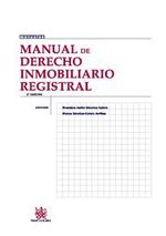 Portada de MANUAL DE DERECHO INMOBILIARIO REGISTRAL