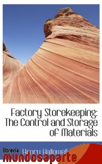 Portada de FACTORY STOREKEEPING: THE CONTROL AND STORAGE OF MATERIALS