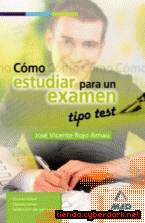 Portada de CÓMO ESTUDIAR PARA UN EXAMEN TIPO TEST. - EBOOK