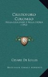 Portada de CRISTOFORO COLOMBO: NELLA LEGGENDA E NELLA STORIA (1892)