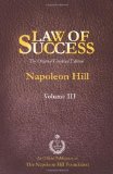 Portada de BY HILL, NAPOLEON LAW OF SUCCESS VOLUME III: THE ORIGINAL UNEDITED EDITION (2013) PAPERBACK