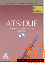 Portada de ATS/DUE DEL SERVICIO GALLEGO DE SALUD (SERGAS). TEST  DE MATERIAS ESPECÍFICAS. - EBOOK