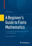 Portada de A BEGINNER'S GUIDE TO FINITE MATHEMATICS