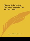 Portada de HISTORIA DE LA INSIGNE ORDEN DEL TOYSON DE ORO V1, PART 1 (1787)