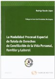 Portada de LA MODALIDAD PROCESAL ESPECIAL DE TUTELA DE DERECHOS DE CONCILIACIÓN DE LA VIDA PERSONAL, FAMILIAR Y LABORAL