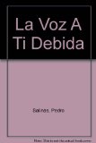 Portada de LA VOZ A TI DEBIDA