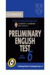 Portada de CAMBRIDGE PRELIMINARY ENGLISH TEST