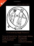 Portada de ILLUSTRATED JANE AUSTEN - 8 BOOKS IN 1. ILLUSTRATED BY HUGH THOMSON. SENSE & SENSIBILITY, PRIDE & PREJUDICE, MANSFIELD PARK, EMMA, NORTHANGER ABBEY, PERSUASION, LADY SUSAN, AND LOVE & FRIENDSHIP.