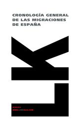 Portada de CRONOLOGÍA GENERAL DE LAS MIGRACIONES DE ESPAÑA (EBOOK)