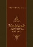 Portada de THE TRUE DOCTRINE OF THE LATIN SUBJUNCTIVE MOOD, PROVED UPON THE AUTHORITY OF THE BEST LATIN CLASSICS