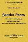 Portada de REFRANES DE SANCHO PANZA