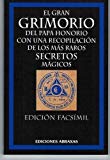 Portada de EL GRAN GRIMORIO DEL PAPA HONORIO CON UNA RECOPILACION DE LOS MASRAROS SECRETOS MAGICOS