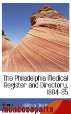 Portada de THE PHILADELPHIA MEDICAL REGISTER AND DIRECTORY, 1884-85