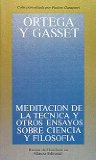 Portada de MEDITACION DE LA TECNICA Y OTROS ENSAYOS SOBRE CIENCIA Y FILOSOFIA