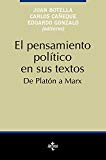 Portada de EL PENSAMIENTO POLITICO EN SUS TEXTOS: DE PLATON A MARX