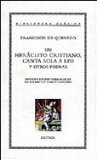 Portada de UN HERACLITO CRISTIANO; CANTA SOLA A LISIS Y OTROS POEMAS