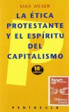 Portada de LA ÉTICA PROTESTANTE Y EL ESPÍRITU DEL CAPITALISMO