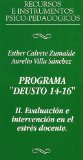 Portada de EVALUACION E INTERVENCION EN EL ESTRES DOCENTE : PROGRAMA DEUSTO 14-16