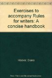 Portada de EXERCISES TO ACCOMPANY RULES FOR WRITERS: A CONCISE HANDBOOK