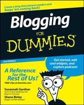 Portada de BLOGGING FOR DUMMIES