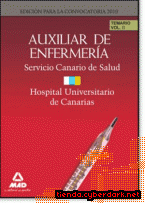 Portada de AUXILIARES DE ENFERMERÍA DEL SERVICIO CANARIO/ HOPITAL UNIVERSITARIO DE CANARIAS. TEMARIO. VOLUMEN II - EBOOK