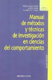 Portada de MANUAL DE METODOS Y TECNICAS DE INVESTIGACION EN CIENCIAS DEL COMPORTAMIENTO